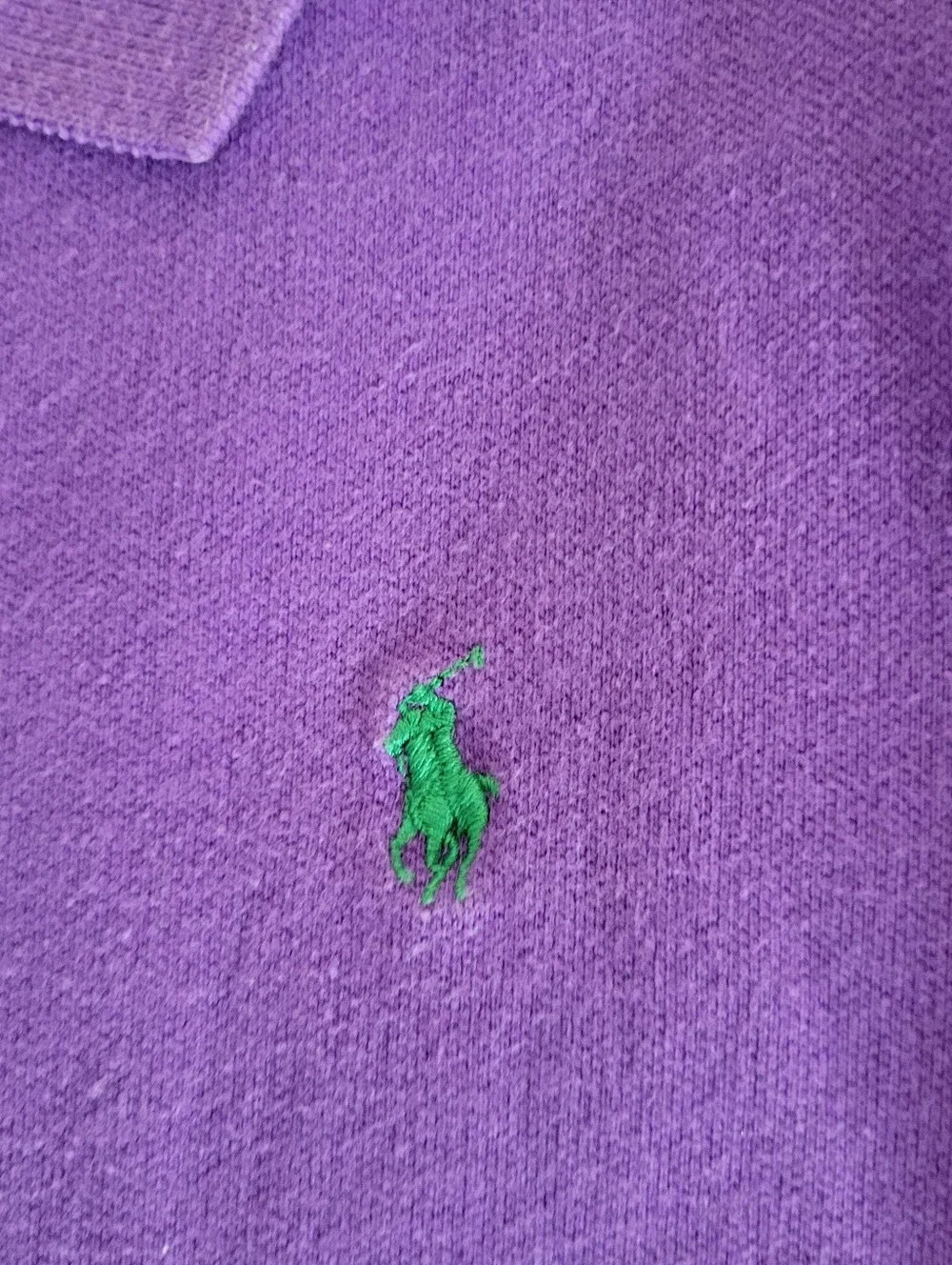 Ralph Lauren Purple Long Sleeve Polo Kids Size Medium 8/10